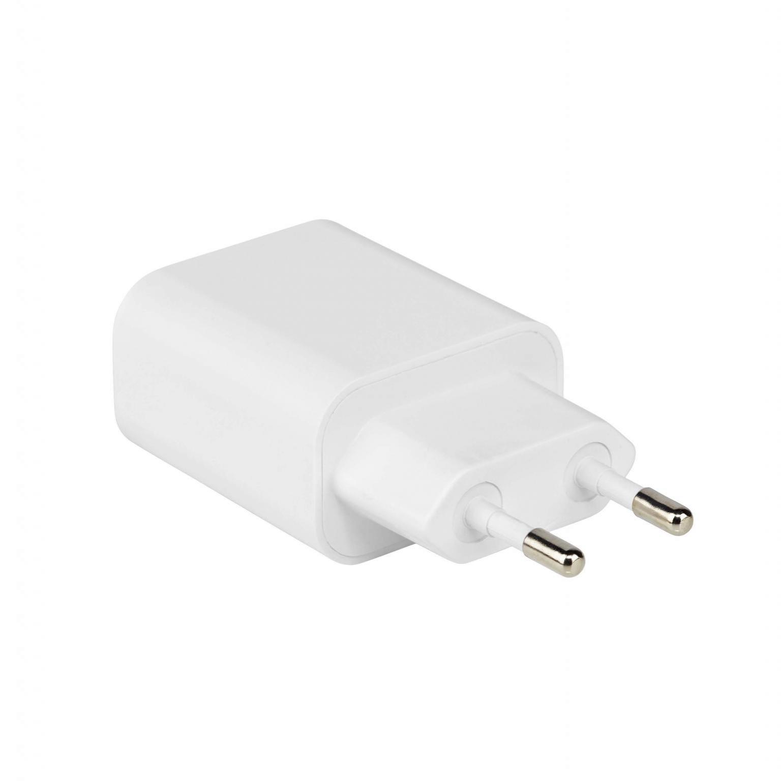 USB-oplader - adapter - 2x USB - hvid