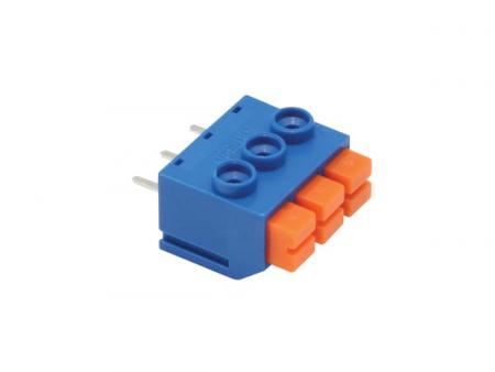 SKRUVELØS TERMINAL, 3-polet, BLÅ, 5 mm PITCH - HQ product