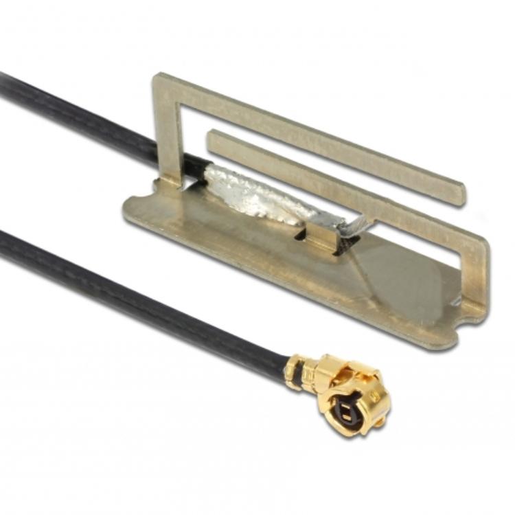 Delock WLAN Antenne MHF/U.FL kompatibel 802.11 a/b/g/n 4 dBi 134 mm intern - Delock