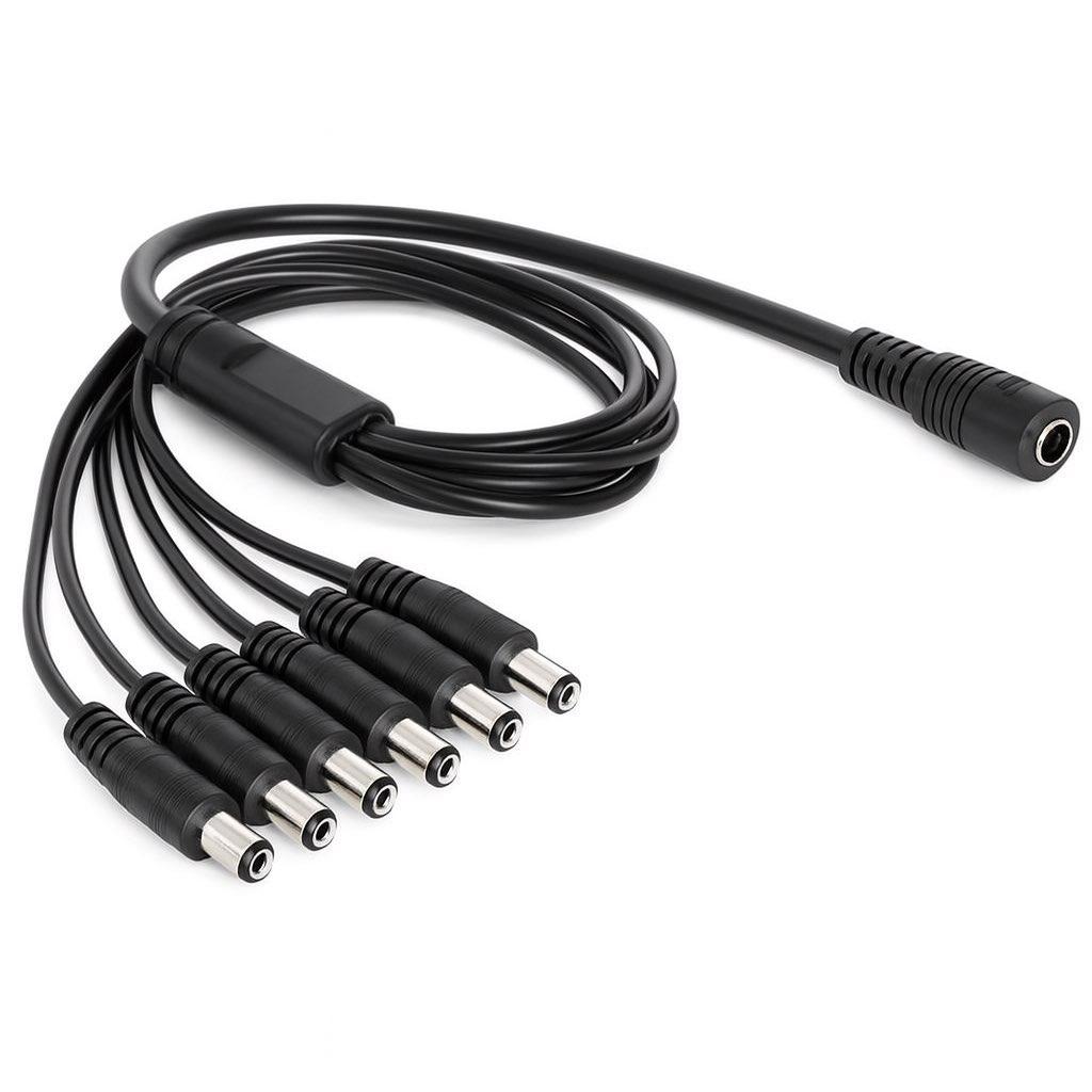 DC-fordelerkabel Splitter 1 til 6 til 5,5 × 2,1 mm