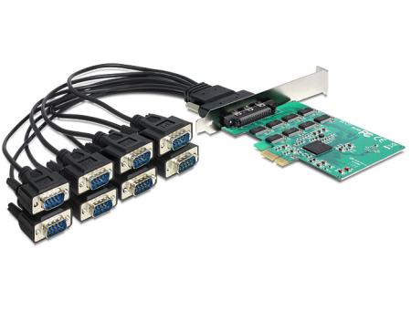 Delock PCI Express Kort > 8 x Seriell RS 232 High Speed 921K - Delock