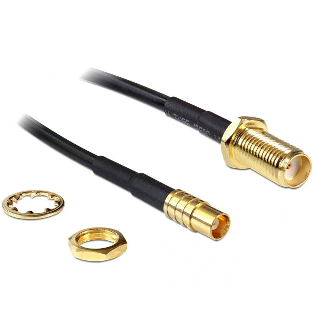 SMA til MCX antennekabel - 50 Ohm - Delock