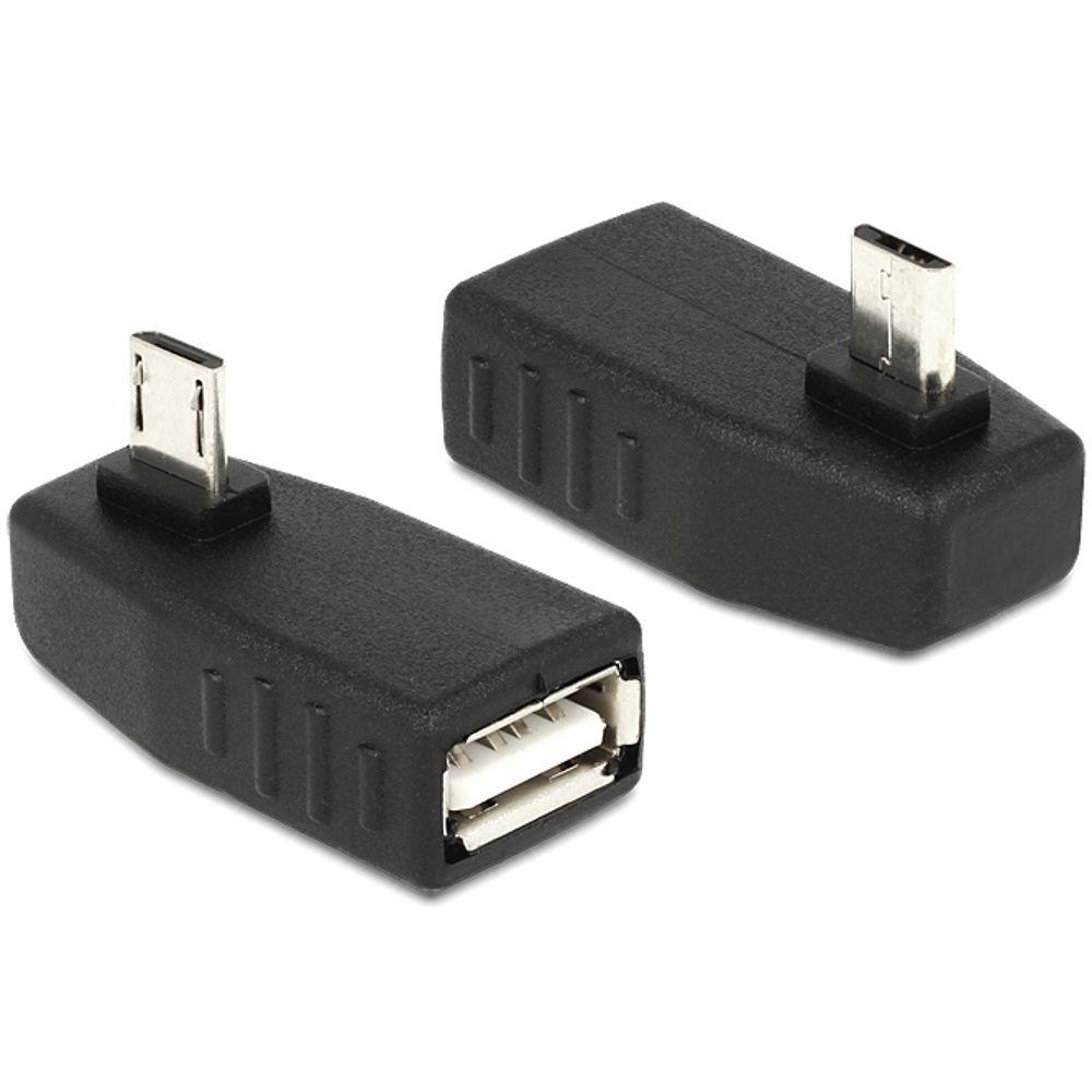 USB Micro OTG Adapter Vinklet - Delock