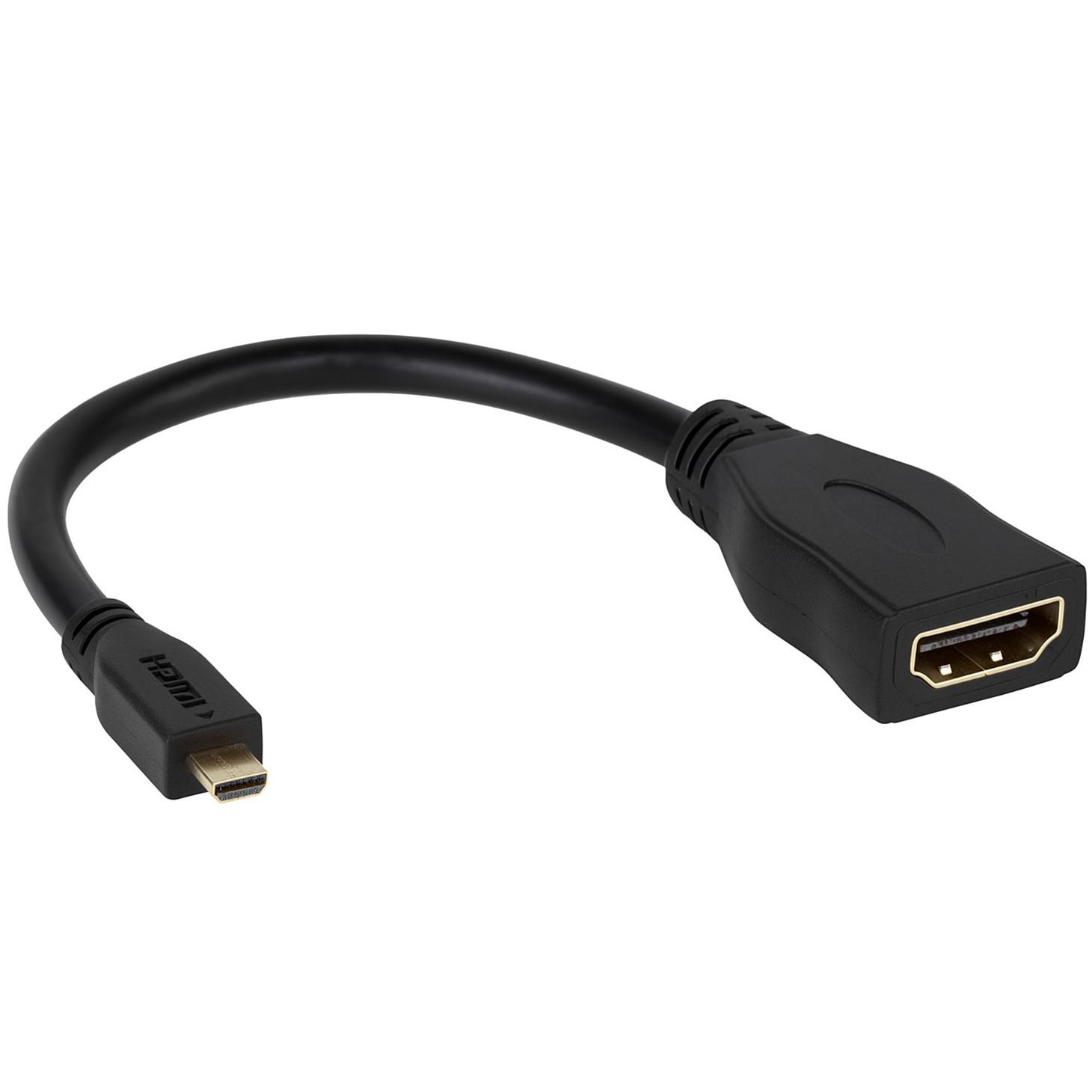 HDMI Micro til HDMI A-kabel