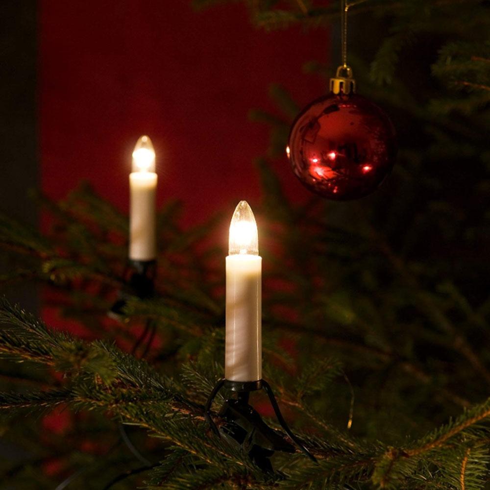 Lyslampe - led-julelys indendørs - 25 lys - 16,8 meter - varm hvid