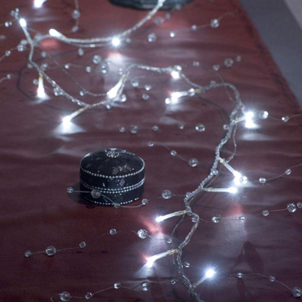 Wire lighting - led-julelys indendørs - 32 lys - 2 meter - kold hvid