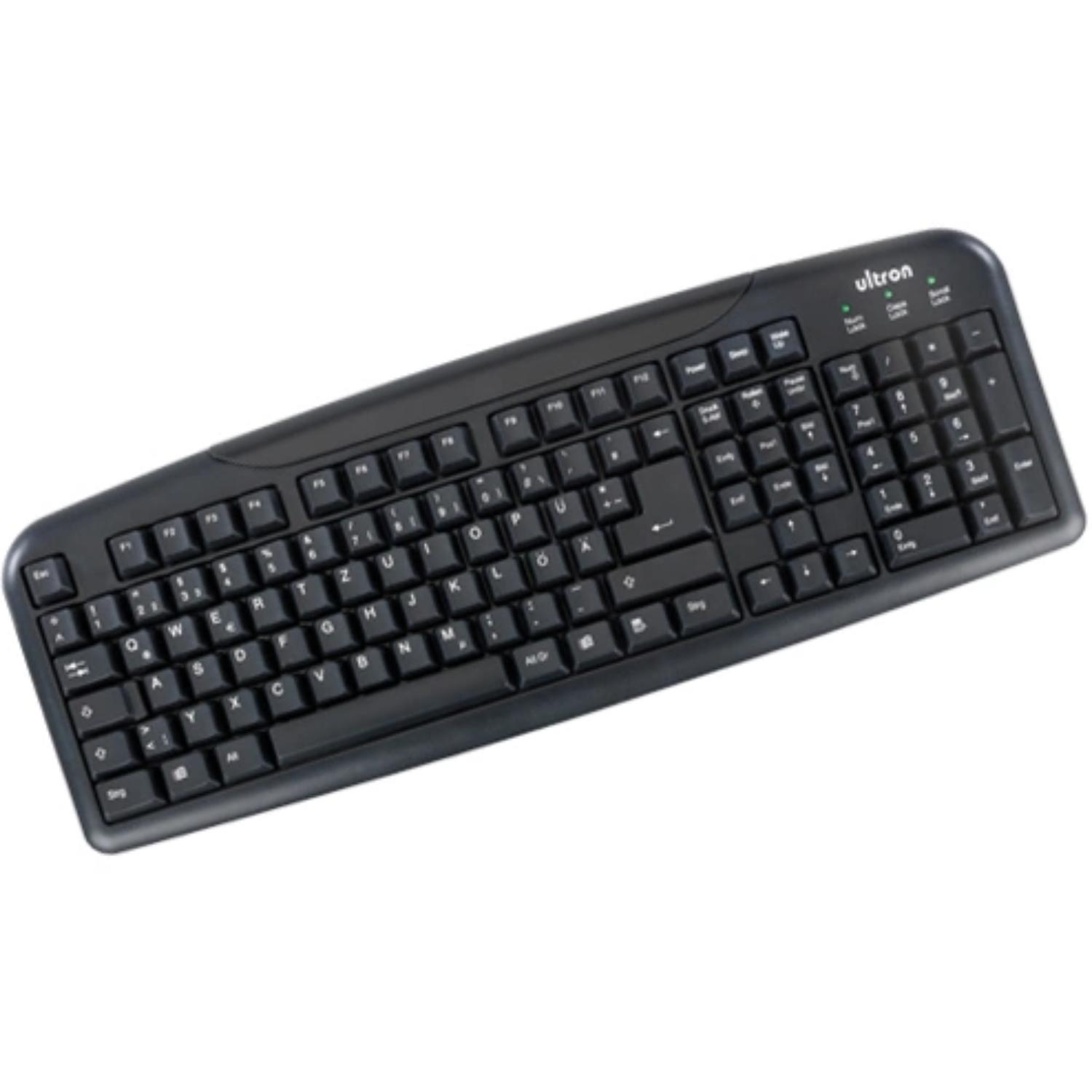 Tastatur med ledning - Ultron - Qwertz