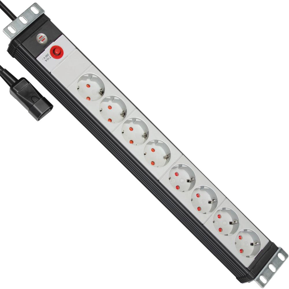 19 tommer strømskinne - 8-dobbelt - serverrack