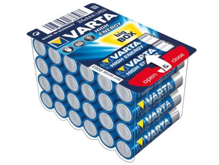 HIGH ENERGY ALKALINE AAA / LR03, 1,5V - 4903.301.124 (24 stk) - Varta