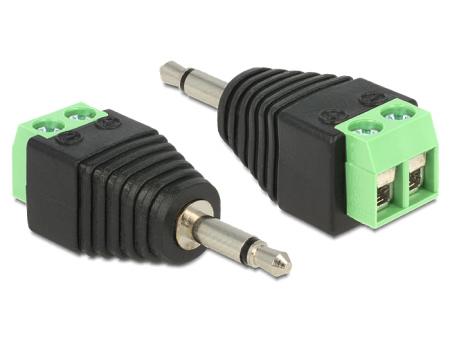 Delock 3,5mm til Terminalblock 2 Pin