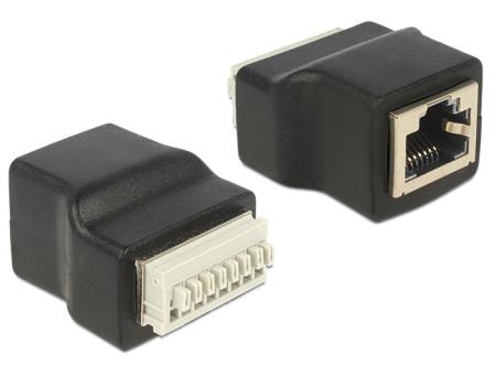 Delock RJ45 > Terminalblock 8 Pin