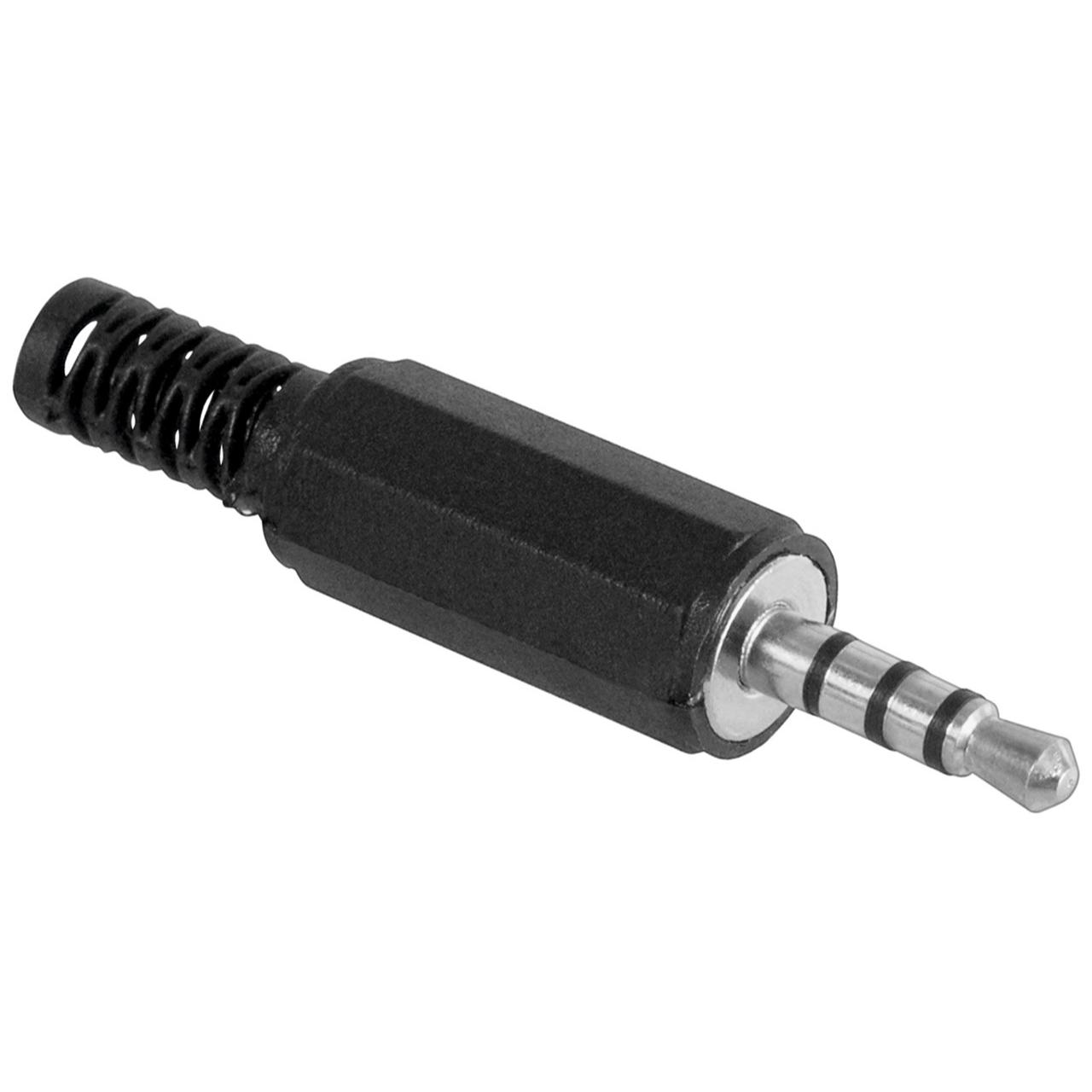 Jack stik 3,5 mm stereo 4-polet lod