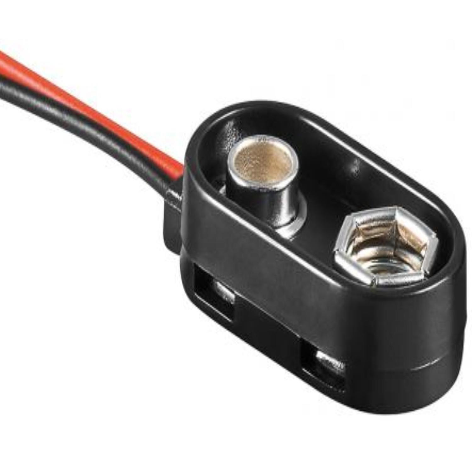 9V blokbatteri forbindelsesklemme - Goobay