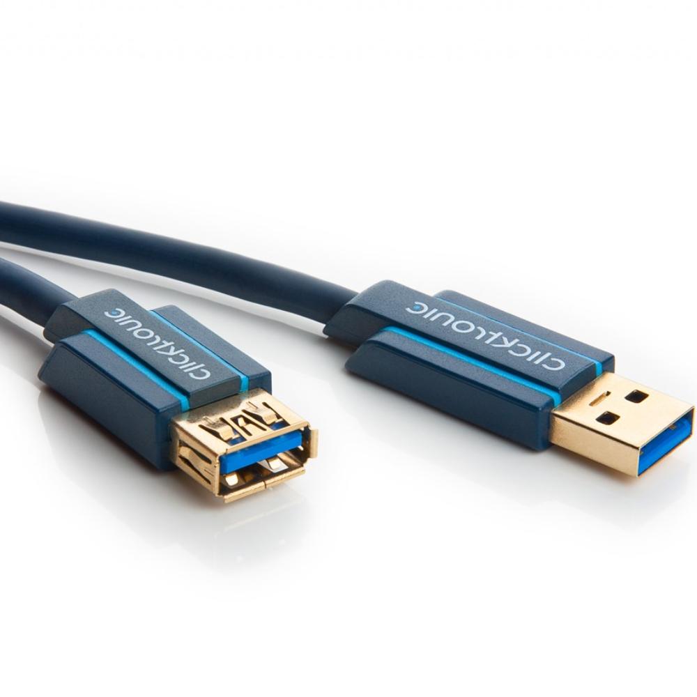 USB A til USB A forlængerkabel - Clicktronic