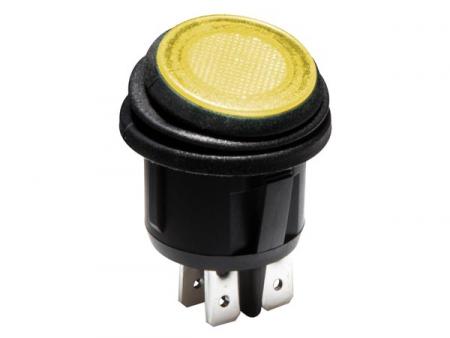 BELYST VIPPESKIFTER ORANGE LED 12 V 2P DPST / TIL/FRA - HQ product