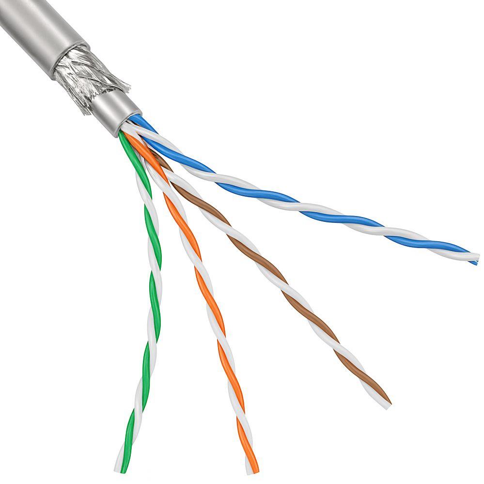Netværkskabel pr. meter - SF/UTP Cat 5e
