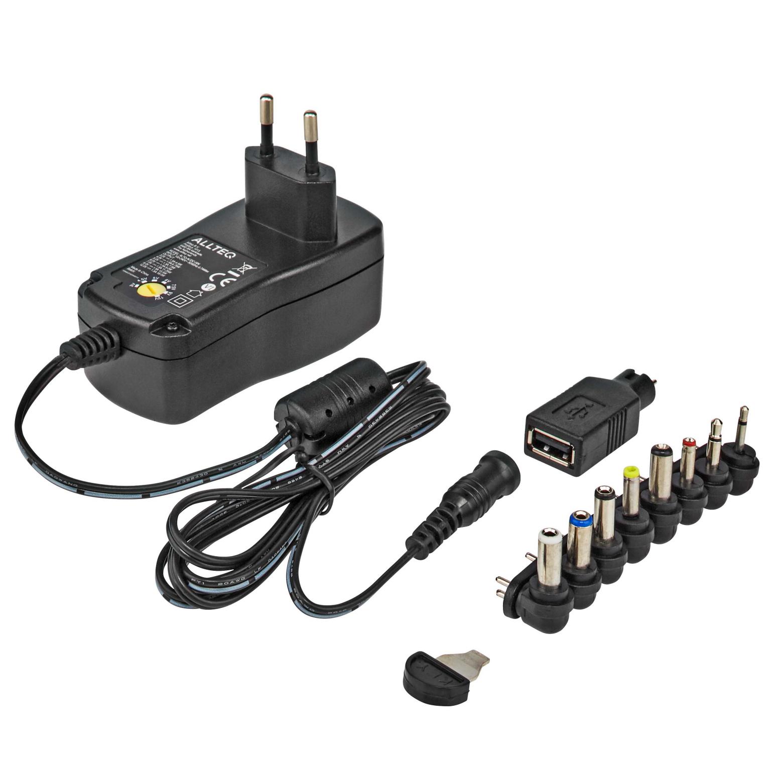 Universal AC DC-adapter - 3 - 12Volt