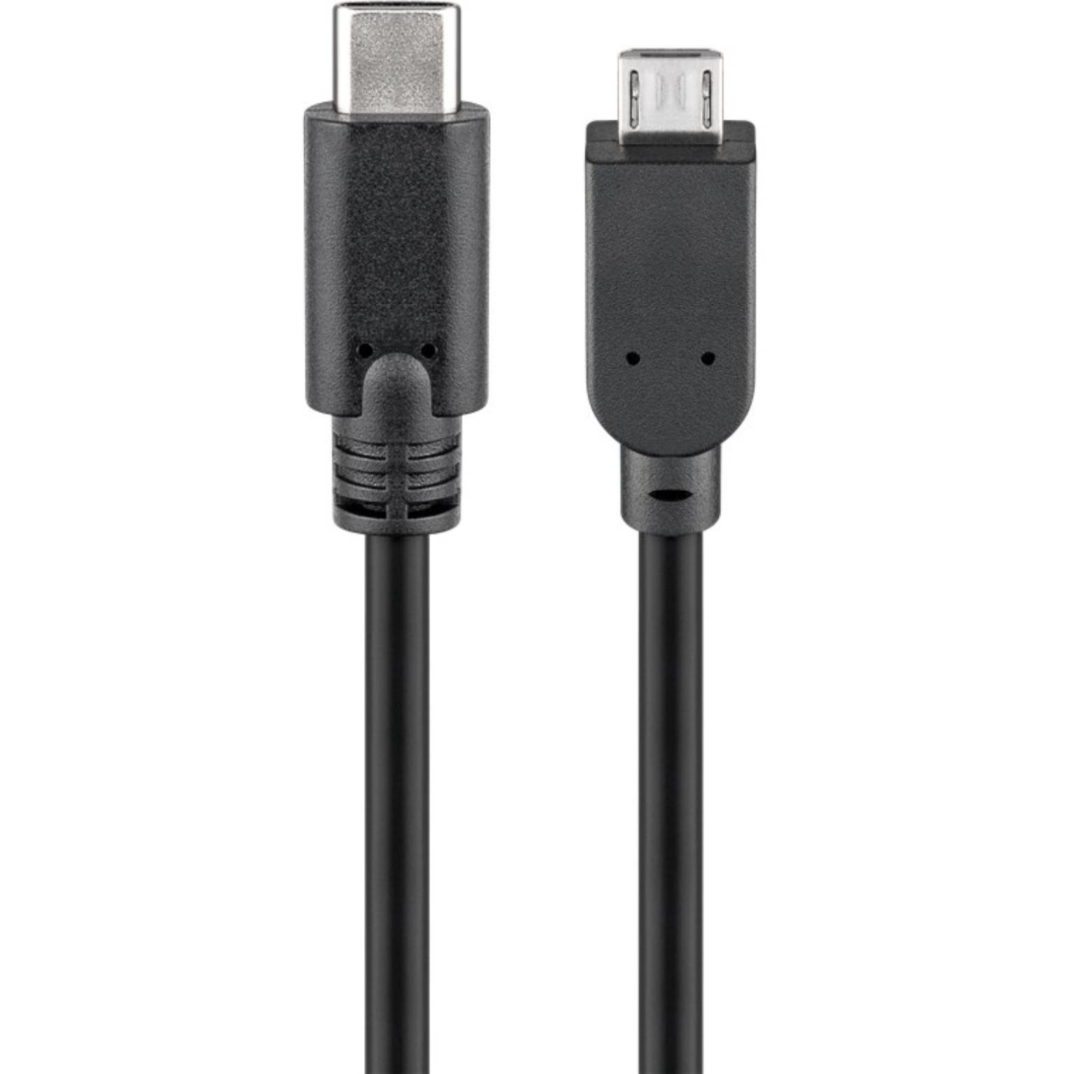 USB C til USB B microkabel - Allteq