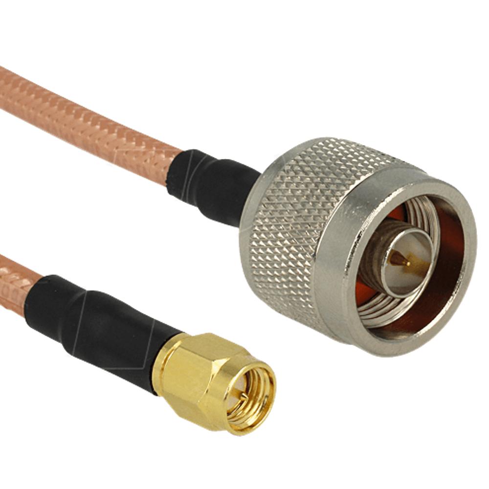 N til SMA antennekabel - 50 Ohm - RG-142 low loss