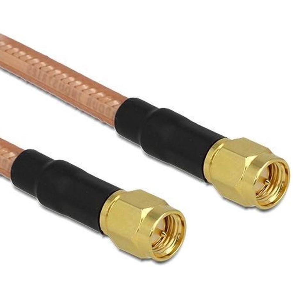 SMA stik til SMA stik antennekabel RG-142 low loss 400 mm