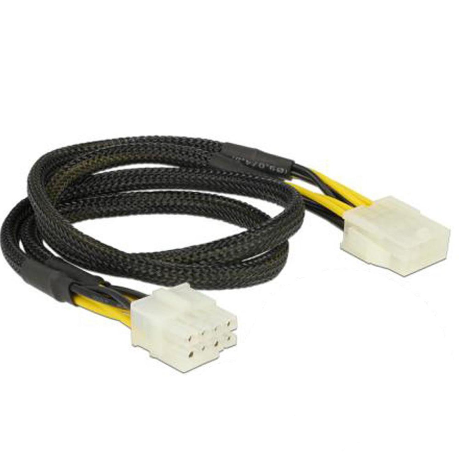 Delock Forlængerkabel Strømforsyning 8 Pin EPS Stik (2 x 4 Pin) > 8 - Delock