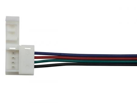 KABEL MED 1 PUSH-TILSLUTNING TIL FLEKSIBEL LED STRIP 10 mm RGB FARVE - Velleman
