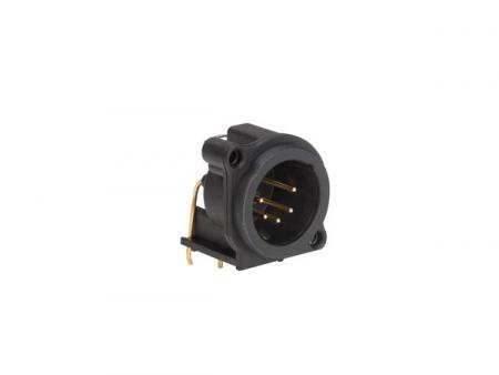 NEUTRIK XLR indbygningsstik, 5-polet stik, lodret printplademontering - Neutrik