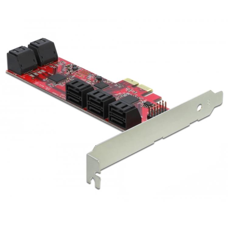 DeLOCK PCI Express Kort > 10 x Intern SATA 6 Gb/s? Lav profil design - Delock