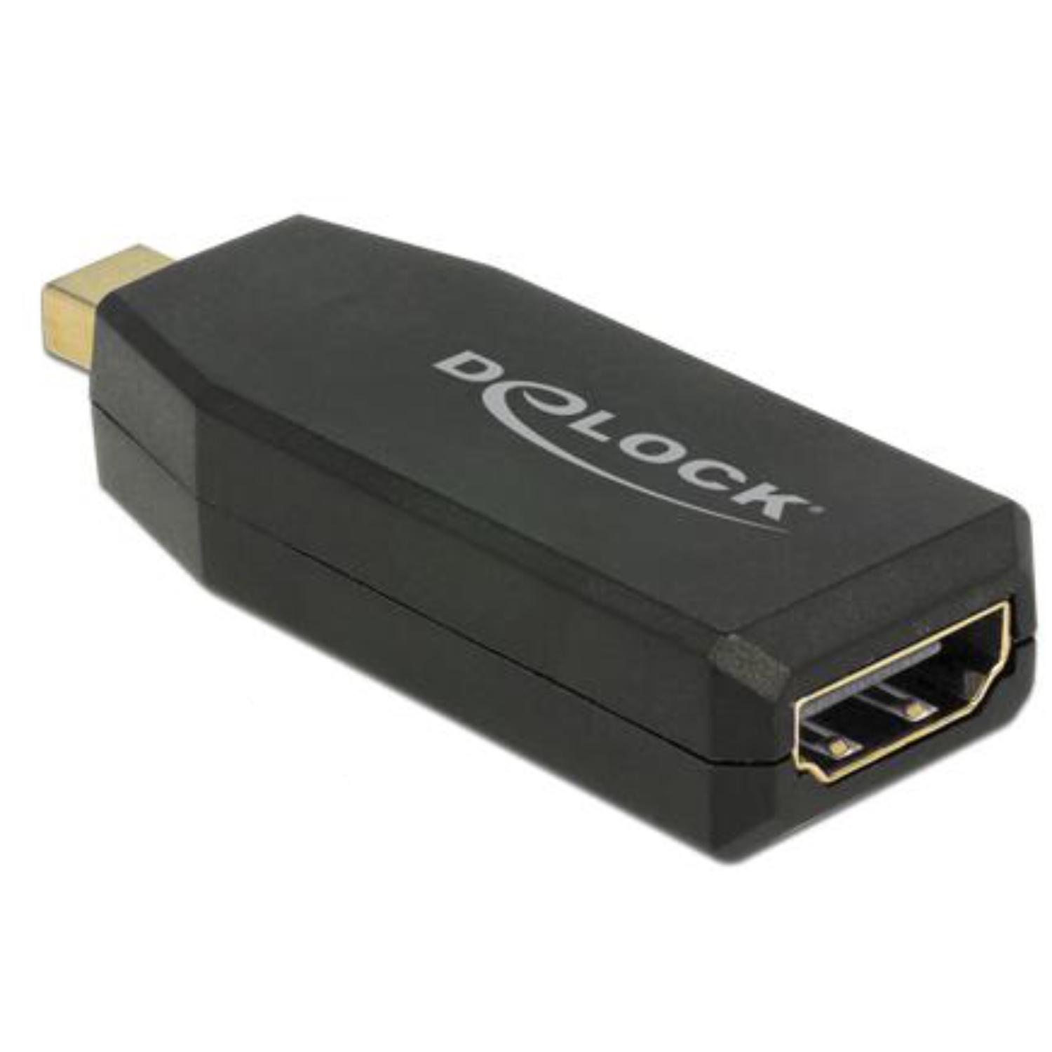 Delock Adapter mini DisplayPort 1.2 Stik > HDMI Stik 4K Passiv sort - Delock