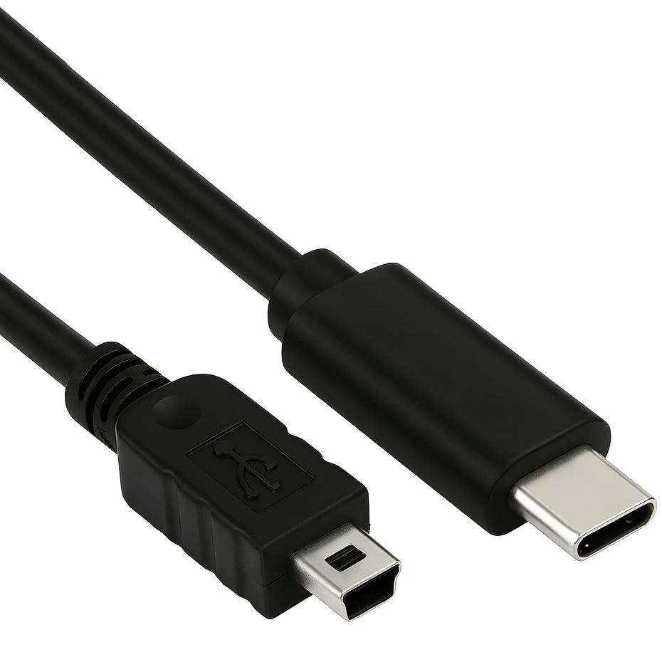 USB C til USB mini kabel - Allteq