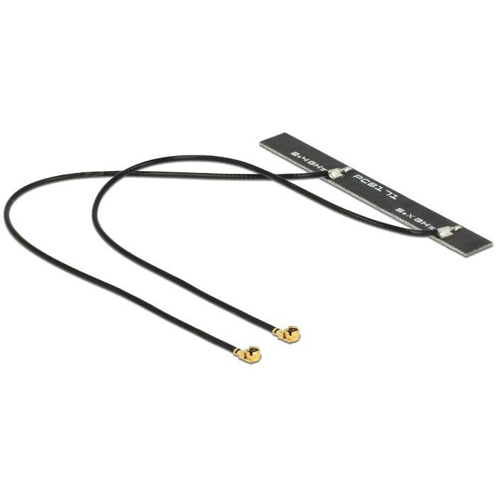 Delock Dual Antenne WLAN MHF/U.FL LP 068 kompatible stik 802.11 ac/a/h/