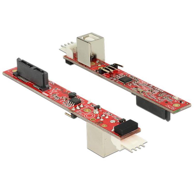 Delock Konverter Slim SATA 13-benet > USB 2.0 Type B Stik - Delock
