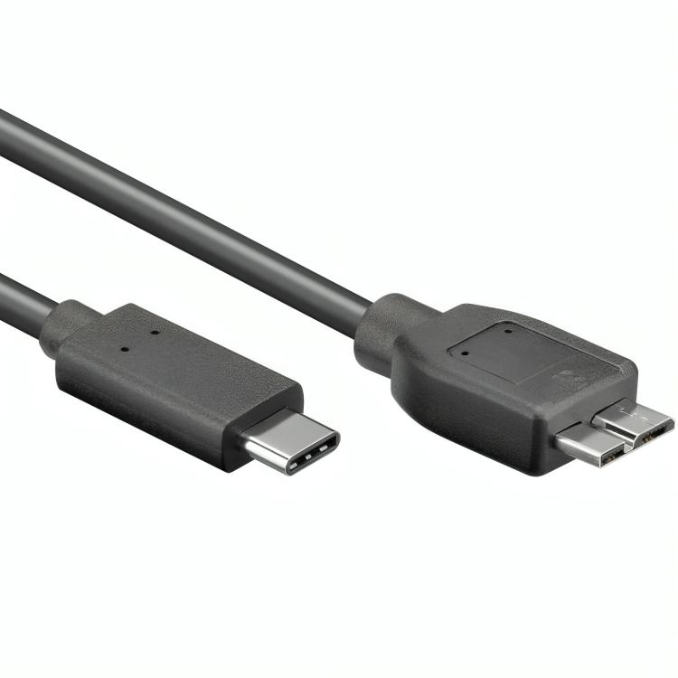 USB C til USB B mikrokabel - Allteq