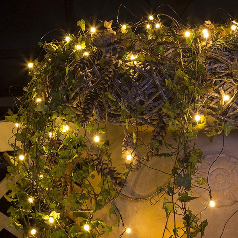 Netbelysning - led-julelys udendørs og indendørs - 104 lys - 2 x 1,5 cm - varm hvid
