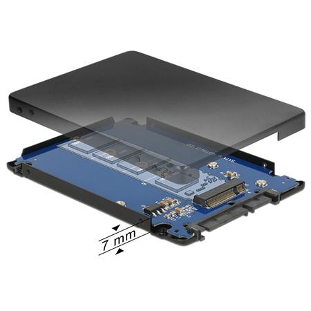M.2 NGFF SSD til 22-pin SATA-kabinet