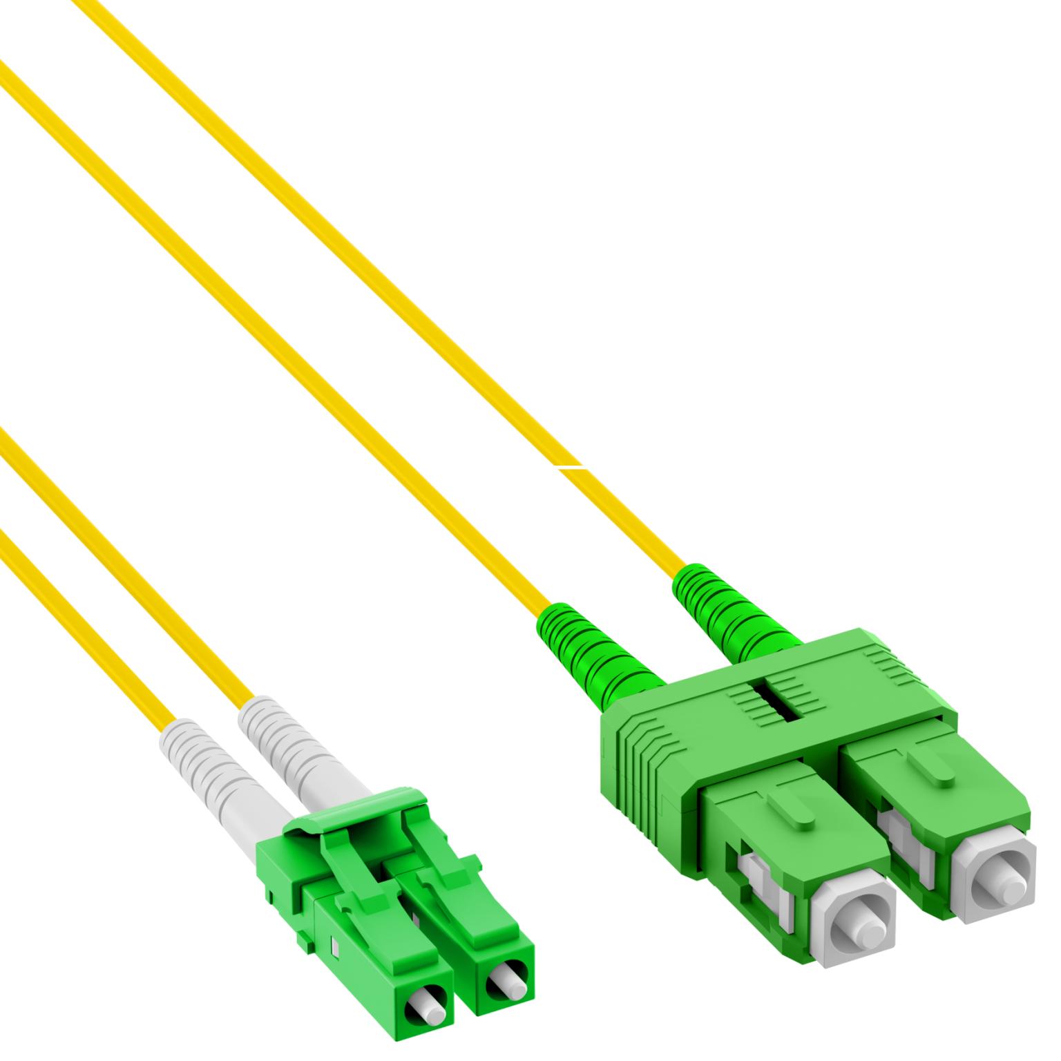 Fiberoptisk kabel - LC-APC - SC-APC - OS2