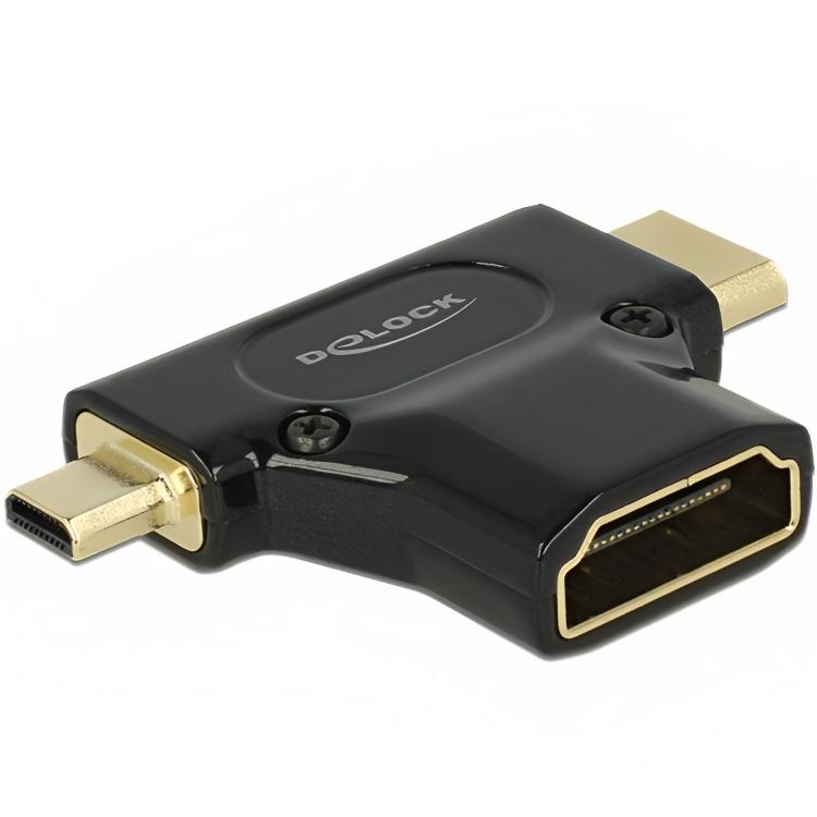 HDMI A til HDMI-C Mini/HDMI-D Micro-adapter