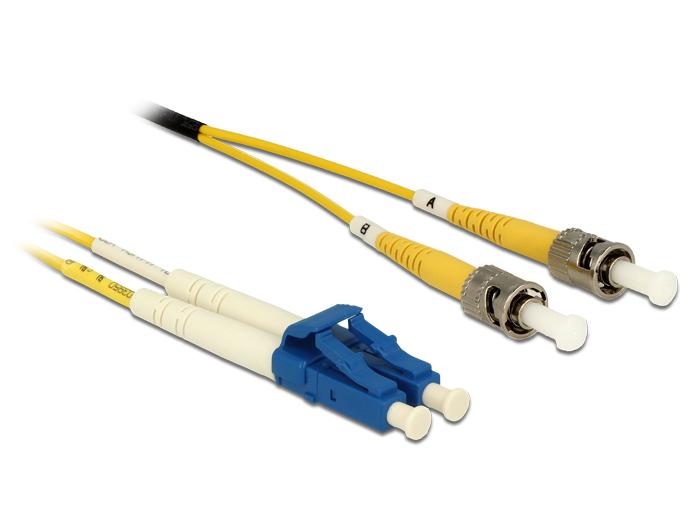 Delock Kabel Fiberoptik LC > ST Singlemode OS2 2 m - Delock
