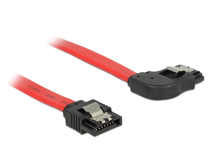 Delock Kabel SATA 6 Gb/s Stik lige > SATA Stik retvinklet 20 - Delock