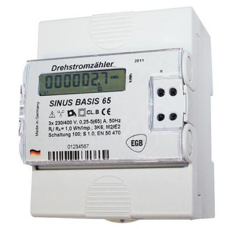 KWh-måler - 3 faser - 65A - Techtube Pro