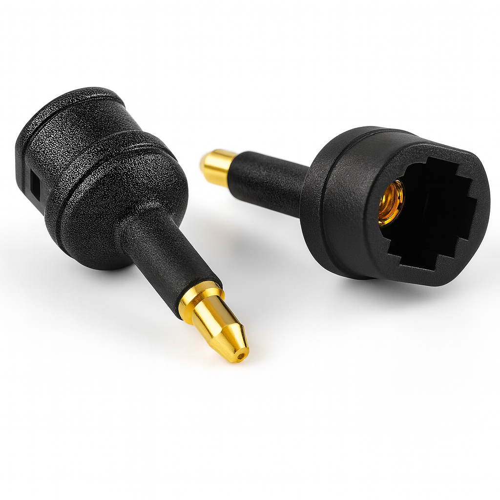 Optisk lydreduktion - Toslink og spdif - Allteq - diameter 10,8 mm