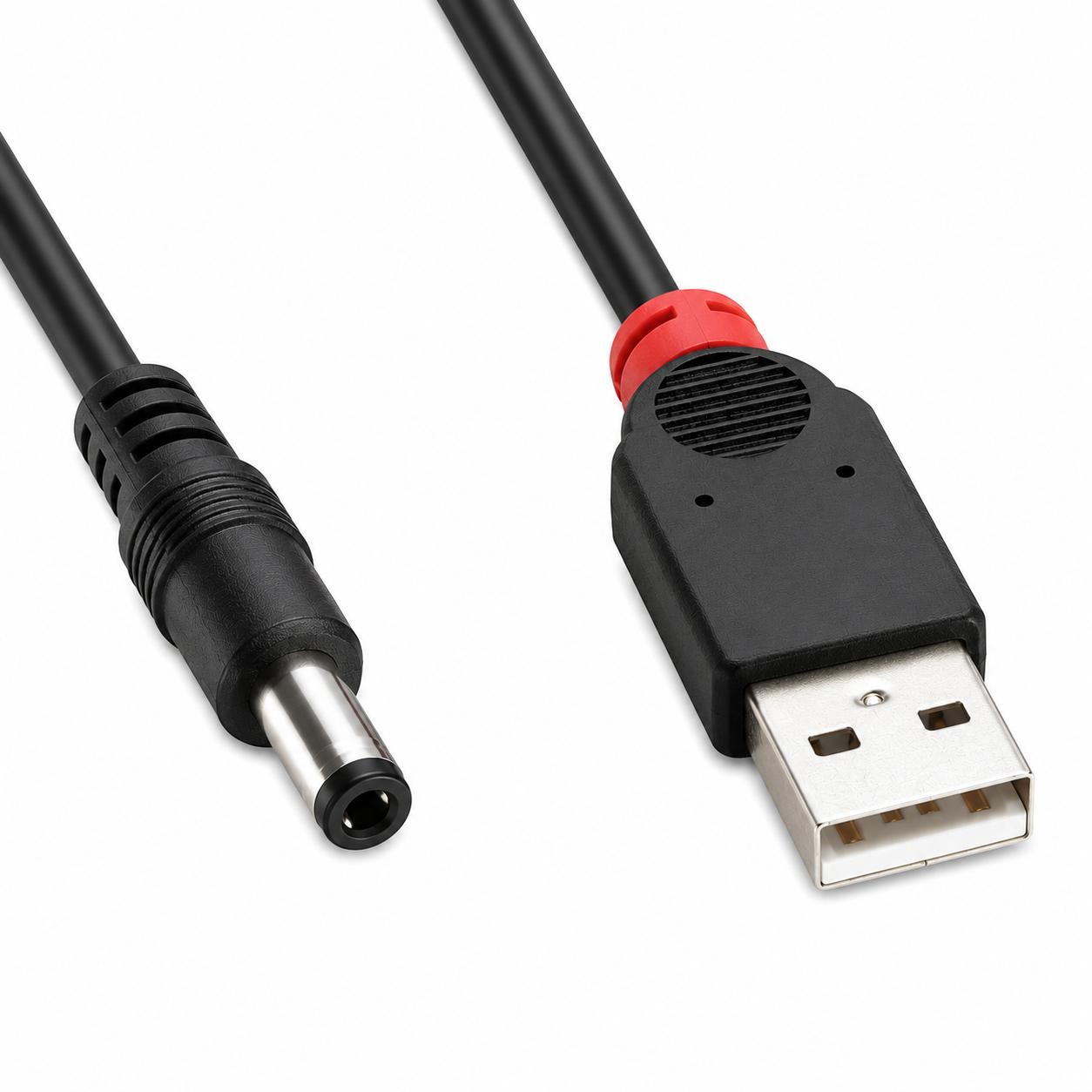 USB 2.0 strømforsyningkabel til DC-stik