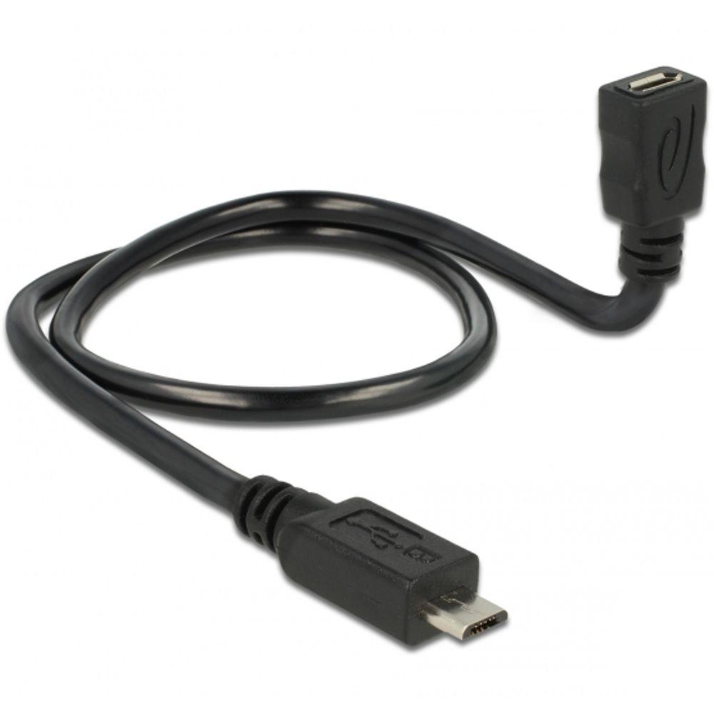 Micro USB forlængerkabel - Delock