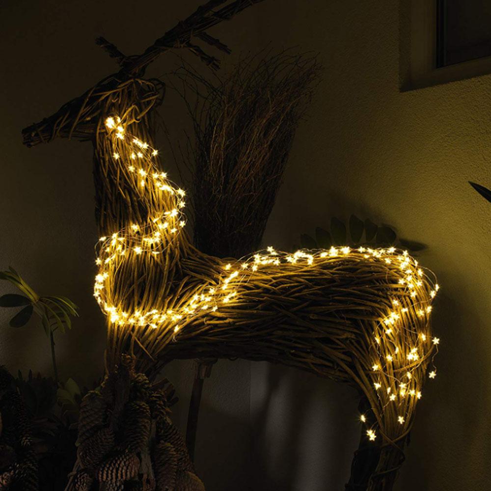 Ledningsbelysning - led-julelys indendørs - 480 lys - 2 meter - varm hvid