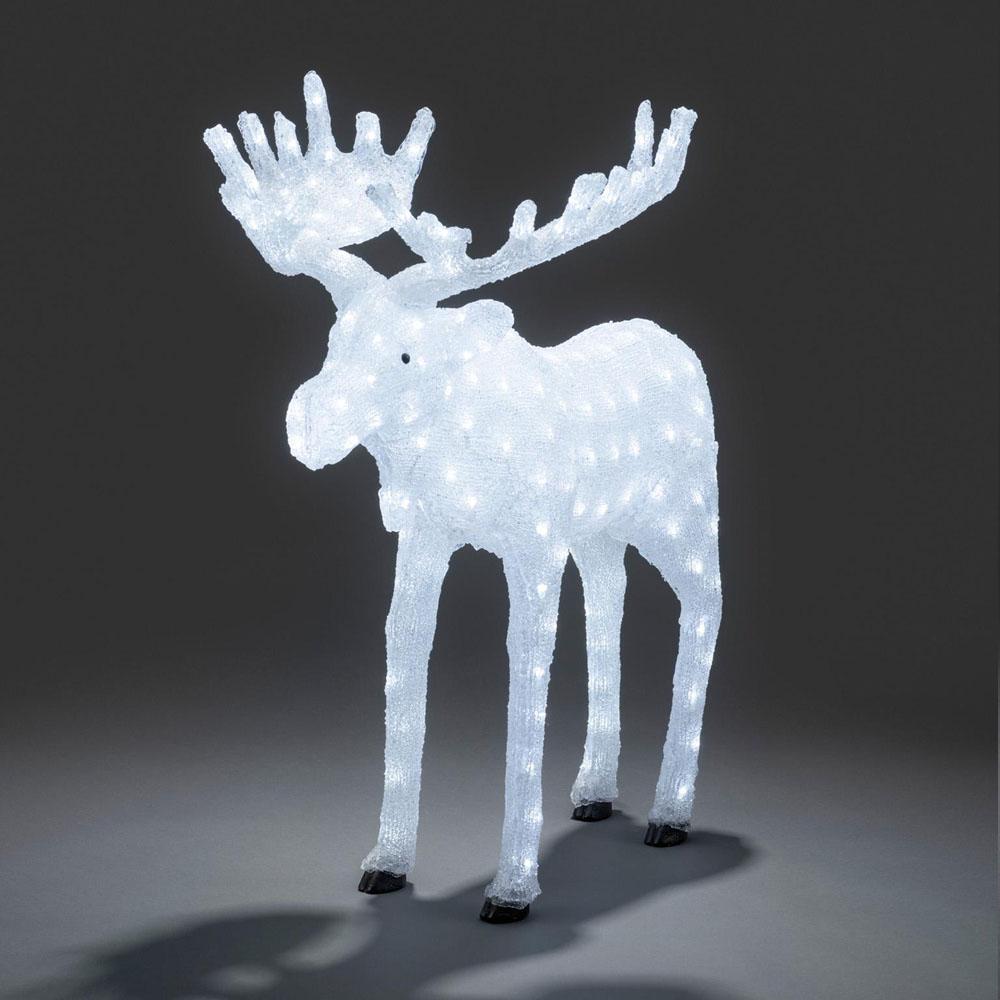 Julelys - led-julefigur - 200 lys - 60 x 100 centimeter - kold hvid