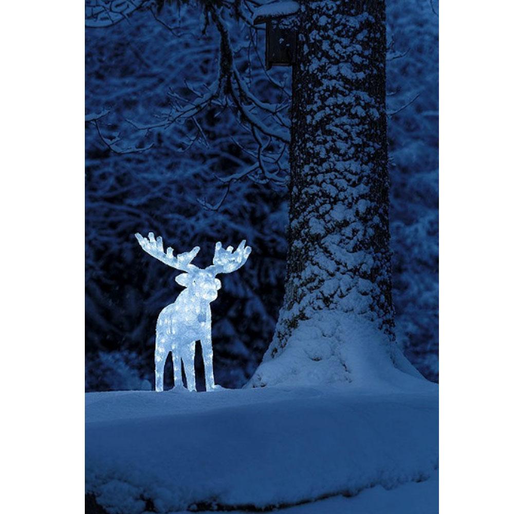 Julelys - led-julefigur - 200 lys - 60 x 100 centimeter - kold hvid