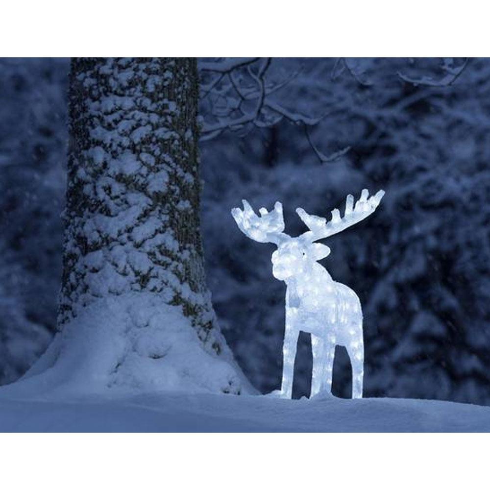 Julelys - led-julefigur - 200 lys - 60 x 100 centimeter - kold hvid