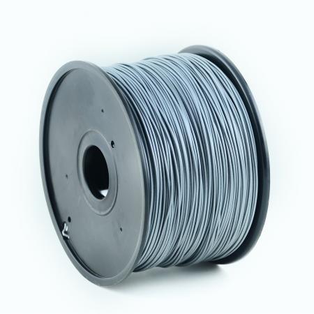 PLA Kunststofffilament til 3D printere, 1,75 mm diameter, sølv - Gembird3