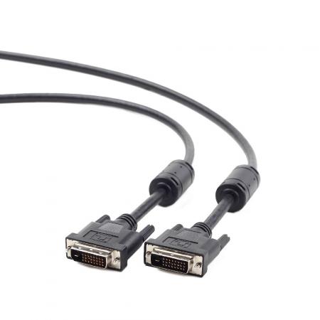 DVI-DVI-kabel (Dual Link), 3 meter lang sort kabel. - CableXpert