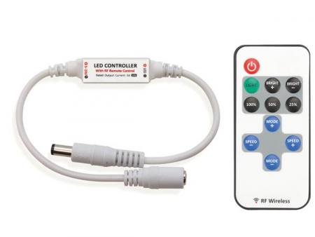 MINI LED DIMMER 1 KANAL MED RF FJERNBETJENING - Vellight